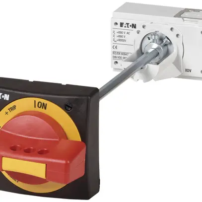 Manopola rotativa ETN NZM1-XTVDVR con chiusura rosso/giallo 