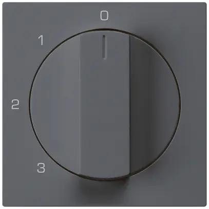 Kit de recouvrement kallysto interrupteur rotatif 0123 anthracite 