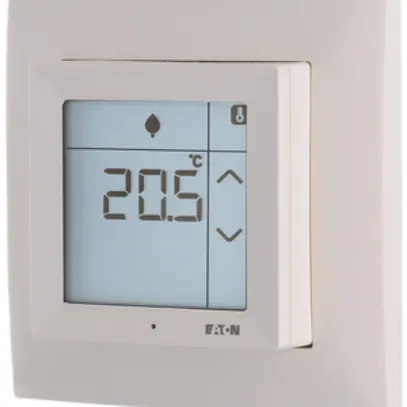 Contrôleur de locaux AP Touch Eaton xComfort a.cadre de recouvrement, blanc pur 