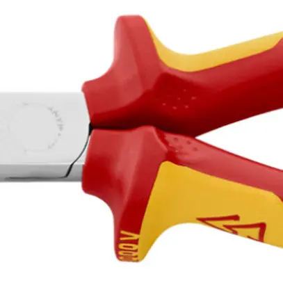 Pince pour téléphone KNIPEX avec dispositif de coupe VDE coudée 200mm 