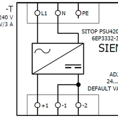 Alimentazione Siemens SITOP PSU4200 IN: 120/240VAC OUT: 24VDC/3A 72W 