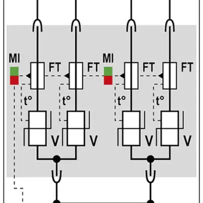 Überspannungsableiter Citel DAC40CS-40-275, Typ 2, 4-polig 