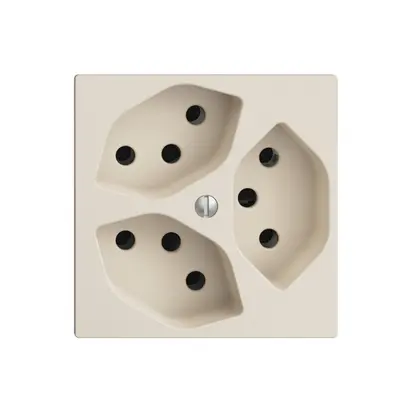 Presa INC EDIZIOdue 3×T13 crema 