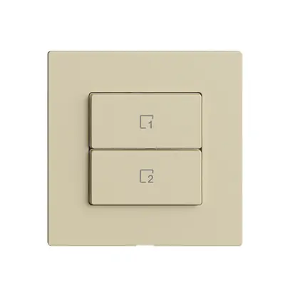 Poussoir scène 2 scènes vertical/2T Edue Wiser vanille 