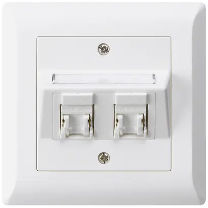 Kit di montaggio INC kallysto.line C cat.5e 2RJ45/u bianco 