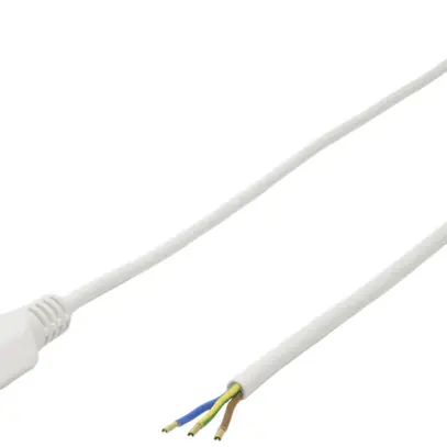 Cavo d'apparecchio Tdlr 3×0.75mm² 3m bianco spina T12 