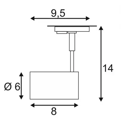Proiettore SLV BIMA II, 2×GU10 50W con adattatore 1-fase IP20 nero 