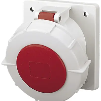 Presa INS Mennekes 63A 3LNPE rosso 