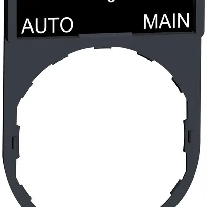 Plaquette Schneider Electric Auto-O-Main 