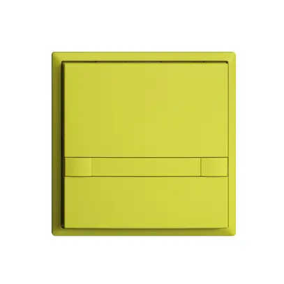 Poussoir ENC KNX 1× EDIZIOdue colore lemon RGB sans LED avec insert papier 
