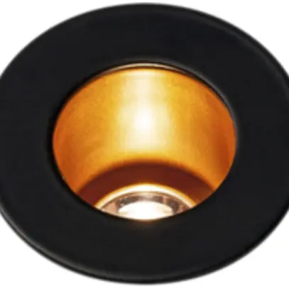 Plafoniera LED INS SLV TRITON MINI, 1.2W 350mA 3000K 70lm IP20 nero/oro 