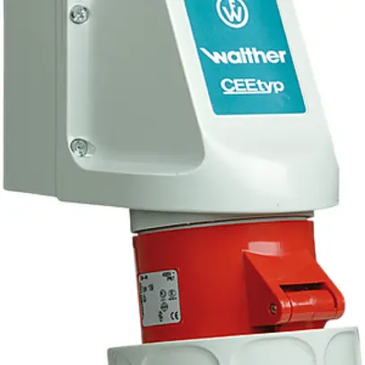 Presa murale CEEtyp 5L 32A 6h coperchio chiudibile 