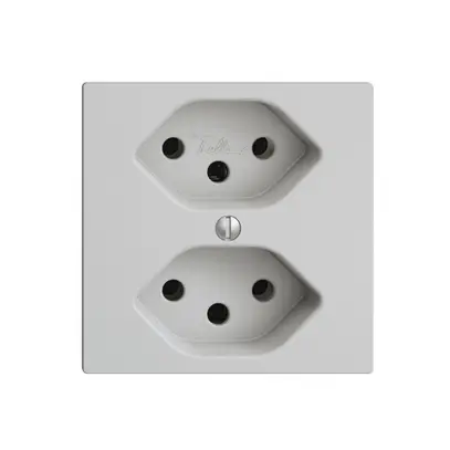 Prise ENC EDIZIOdue 2×T13 gris clair 