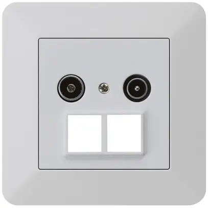 Prise d'antenne ENC R/TV HMS kallysto.trend 23dB gris clair 