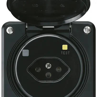 Presa FI INC robusto C T13 30mA nero 