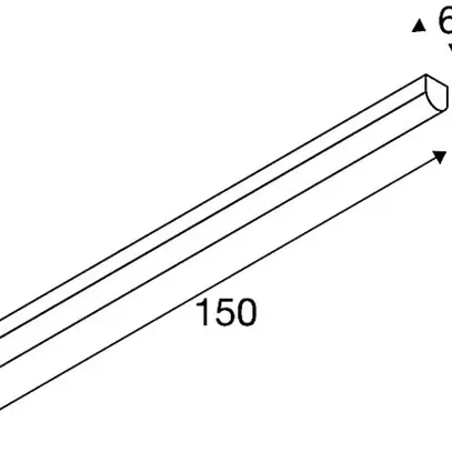 Plafoniera LED SLV BENA 150, 38W 230V 3000K 4400lm IP20 bianco 