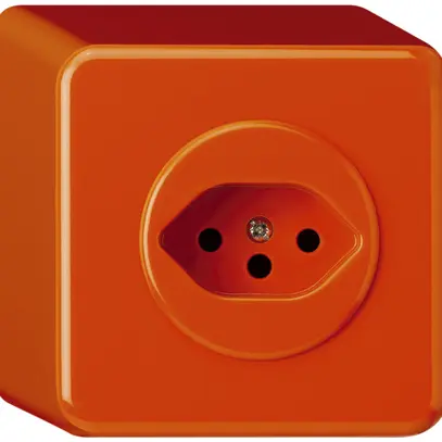 Prise AP basico type 13 orange h=54mm 