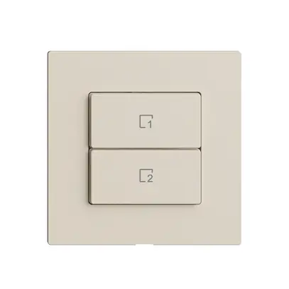 Poussoir scène 2 scènes vertical/2T Edue Wiser crema 