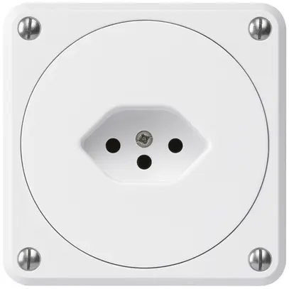 Presa INC robusto tipo 13 bianco senza copercchio per combinazione 