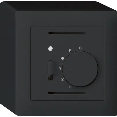 Thermostate d'ambiance AP kallysto noir avec interrupteur 