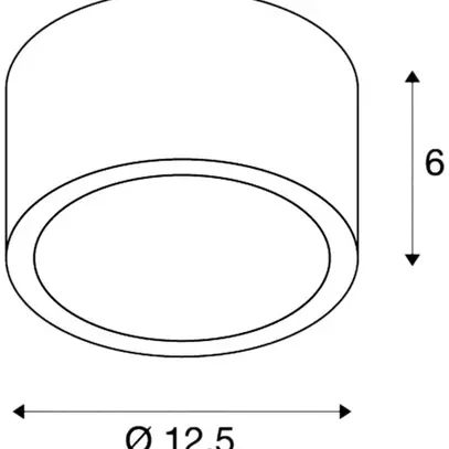 Plafoniera ROX CEILING OUT TCR-TSE GX53 11W IP44 all spazzolato 