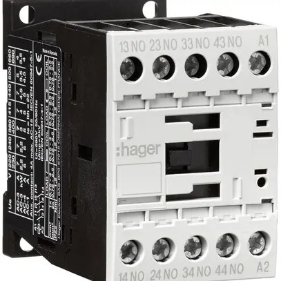 Hilfsschütz Hager 4 Schliesser 4A bei AC-15 Spulenspannung 230VAC 