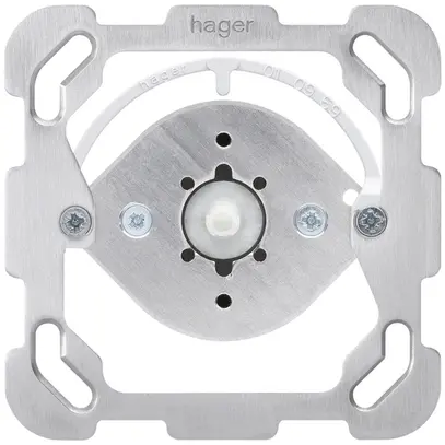 Inserto interruttore rotativo Hager S1/1L con piastra di fissaggio 
