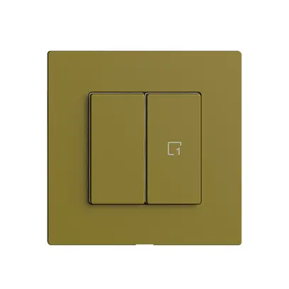 Interruttore 1K/2T scena WLAN Edue Wiser olive 