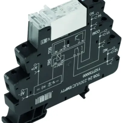 Accoppiatori relè TERMSERIES TRS 24VUC LED verde 1C 250VAC 16A connession.a vite 