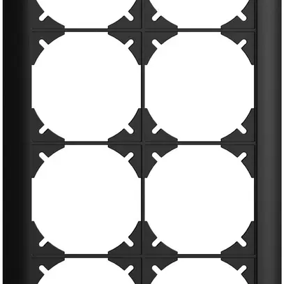 UP-Kopfzeile EDIZIOdue 4×2 schwarz 