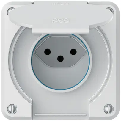 Prise ENC robusto 1×type 13 IP55 blanc 