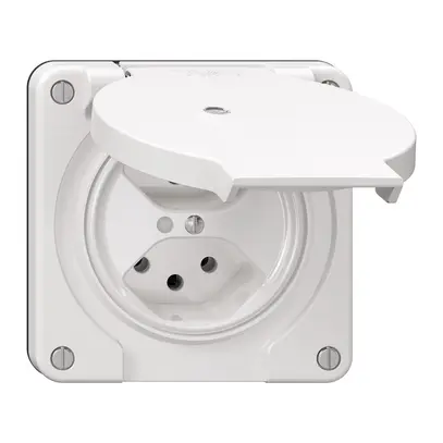 Presa NEVO N.CO, 2×T13, IP21, c.LED, bianco 