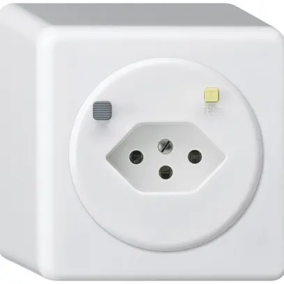 Prise AP basico T13 FI 30mA blanc 