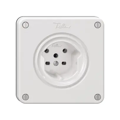 Presa NEVO, 1×T15, bianco 