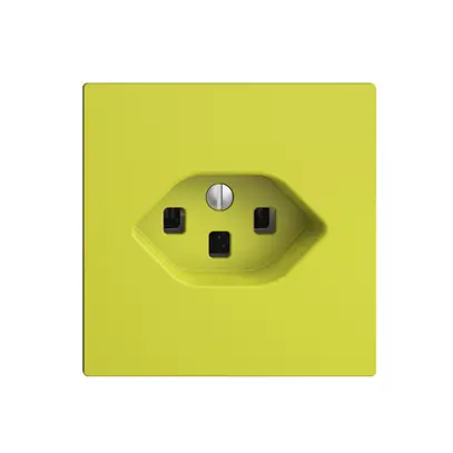 Prise ENC EDIZIOdue T23 16A lemon, avec bornes enf. 