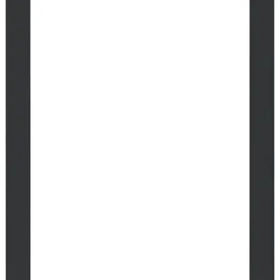 Plaque de fixation Hager FLF 3/5 1×1 aluminium anodisé no 