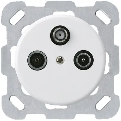 Prise ENC basico TV-R-SAT blanc 