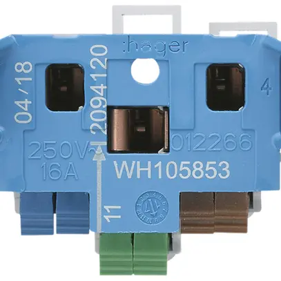 Inserto presa Hager T13/23 con morsetti innestabili 