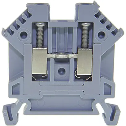 Morsetto di passaggio componibile WZ 0.5…2.5mm² 24A 1000V vite 2×1 DIN 35mm gr 