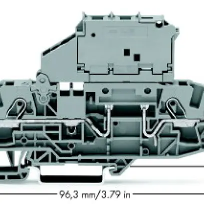 Morsetto a valvola WAGO 2L per fusibile G 5×30mm 