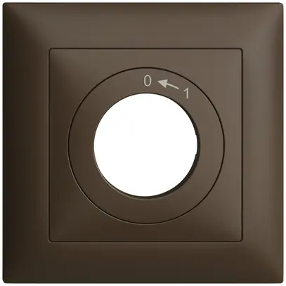 Kit frontal EDIZIOdue 0<-1 coffee 88×88mm pour contact pivotant 