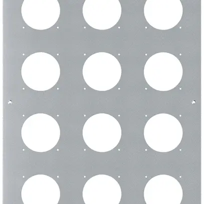 Placca d.montaggio INC robusto 4×3 alluminio, natura 