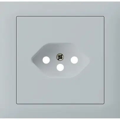 Kit frontale INS Hager kallysto per presa G3 1×T13 telaio innesto grigio chiaro 