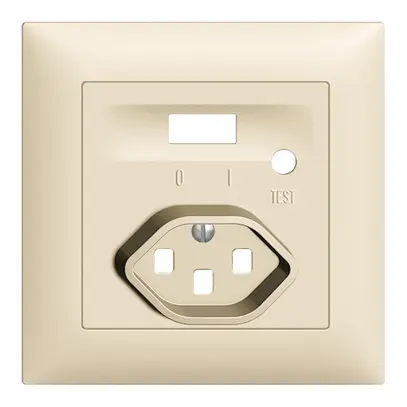 Kit frontal EDIZIOdue pour prise FI crema 