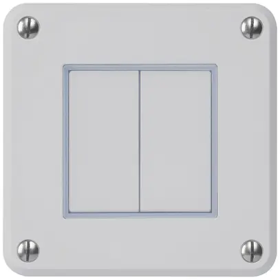 Interrupteur ENC robusto IP55 schéma 3/contact à poussoir gris 