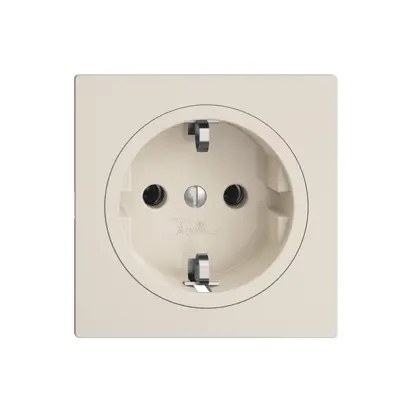 Presa SCHUKO EDIZIOdue F, 16A, 250VAC, L+N+PE crema 