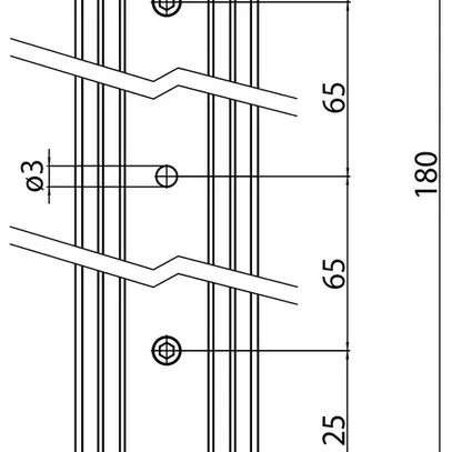 Support pour rail Sylvania OneTrack aluminium 180mm×26.2mm×10.5mm noir 