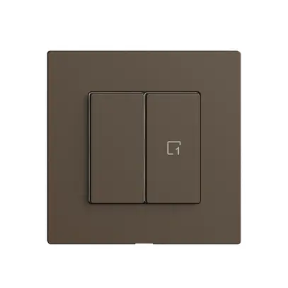 Commande pour interrupteur 1c scène/2t Edue Wiser coffee 