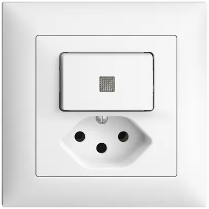 Combinaison lum. ENC A-R/1L+T13 EDIZIOdue blanc, lentille LED jaune 