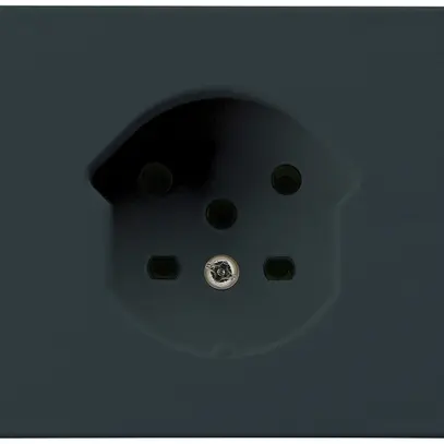 Presa tipo 15 INS Hager FLF morsetti a vite nero 